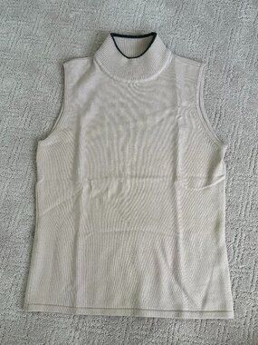 Mockneck Sleeveless Sweater